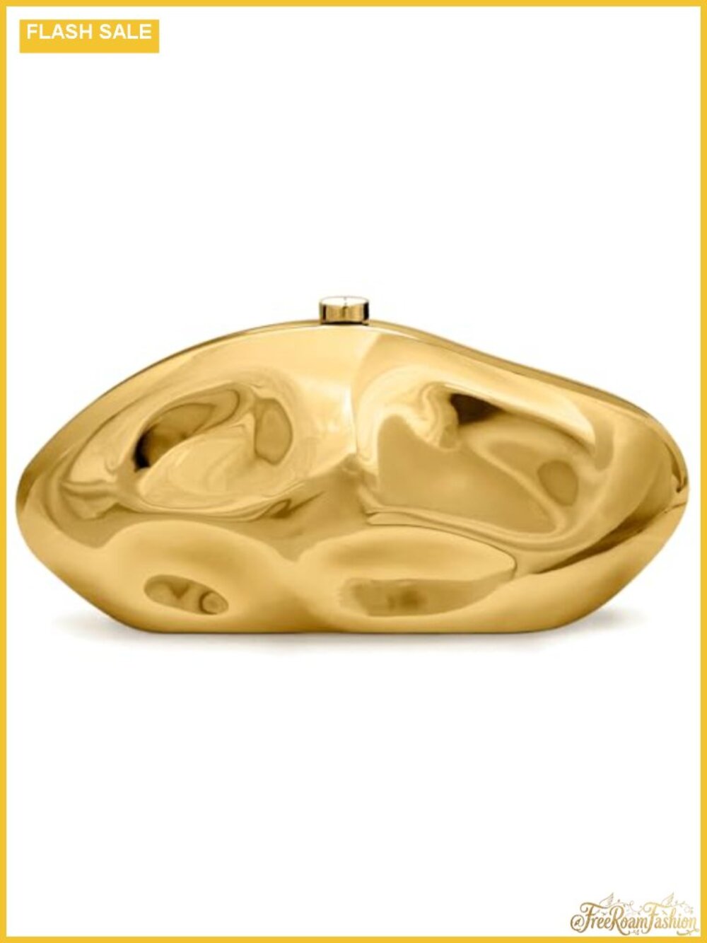 Acrylic Clutch Evening Bag Irregular Shell Purse with Chain